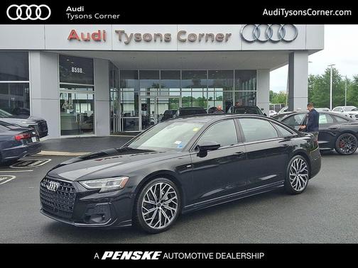 Mythos Black Metallic 2023 Audi A8 L 55 TFSI quattro Tiptronic