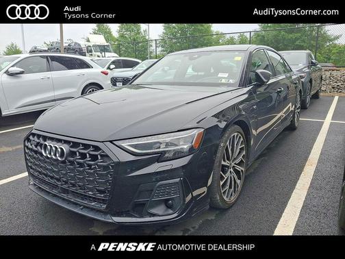 Mythos Black Metallic 2023 Audi A8 L 55 TFSI quattro Tiptronic