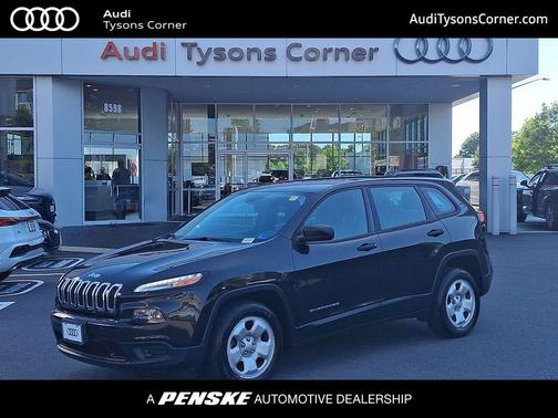 Brilliant Black Crystal Pearlcoat 2015 Jeep Cherokee Sport