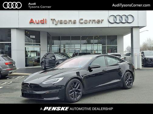 Solid Black 2021 Tesla Model S Plaid Hatchback