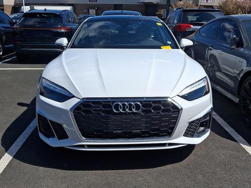 Glacier White Metallic 2023 Audi A5 Sportback 45 S Line Premium Plus
