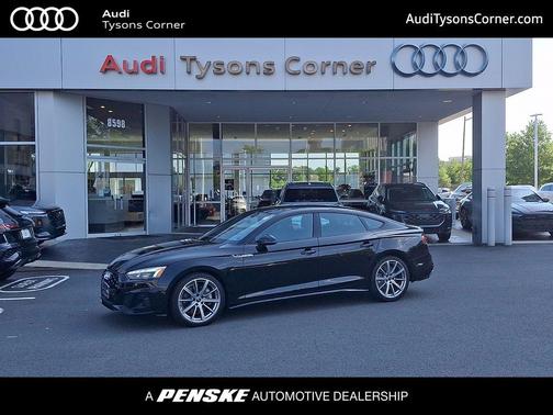 Mythos Black Metallic 2025 Audi A5 Sportback 45 S Line Premium