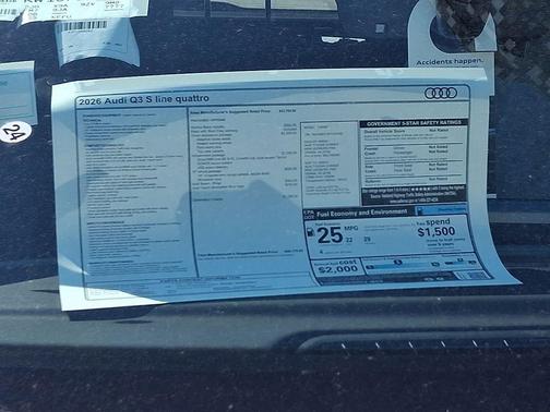 Mythos Black Metallic 2026 Audi Q3 TFSI quattro S tronic