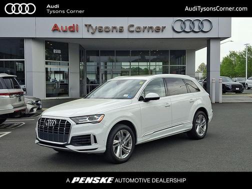 Carrara White 2021 Audi Q7 55 Premium Plus
