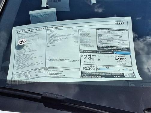 2025 Audi Q3 45 S line Premium Plus