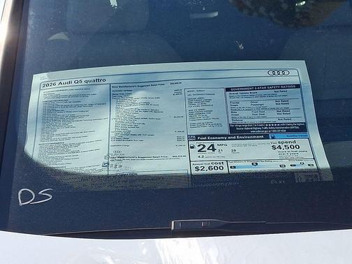 Glacier White Metallic 2026 Audi Q5 Premium Plus TFSI quattro S tronic