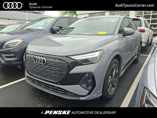 Pebble Gray 2024 Audi Q4 e-tron Premium Plus 55 quattro