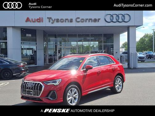 Progressive Red Metallic 2025 Audi Q3 45 S line Premium Plus