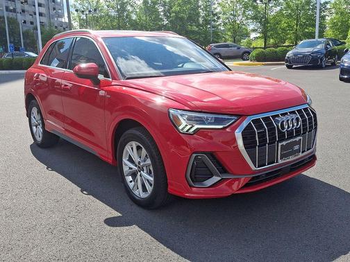 Progressive Red Metallic 2025 Audi Q3 45 S line Premium Plus