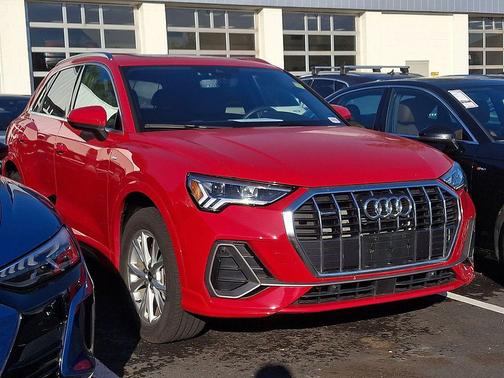 Progressive Red Metallic 2025 Audi Q3 45 S line Premium Plus
