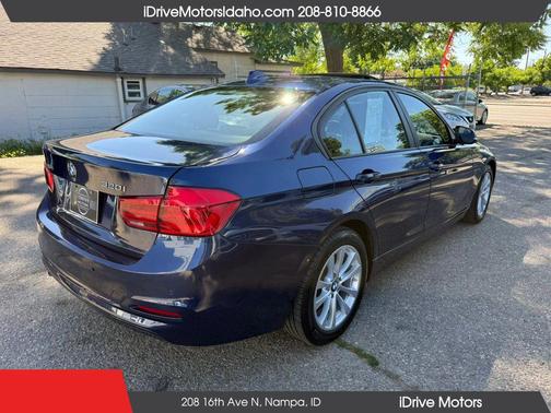 Blue 2017 BMW 320 i