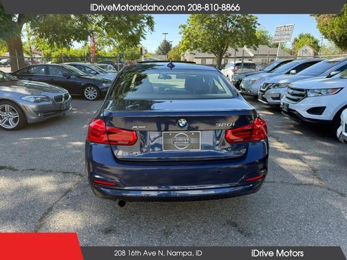 Blue 2017 BMW 320 i