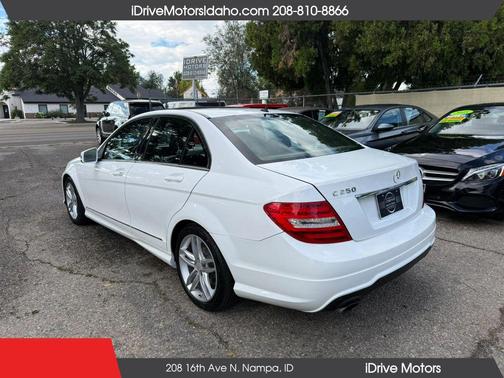White 2013 Mercedes-Benz C-Class C 250 Sport