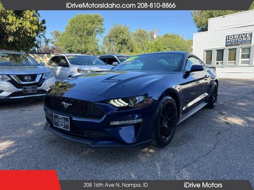 Blue 2018 Ford Mustang EcoBoost