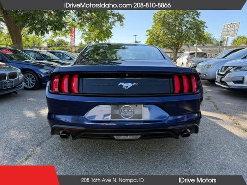 Blue 2018 Ford Mustang EcoBoost
