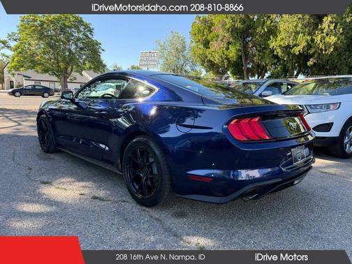 Blue 2018 Ford Mustang EcoBoost