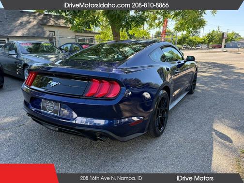 Blue 2018 Ford Mustang EcoBoost