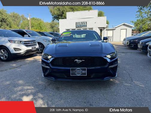 Blue 2018 Ford Mustang EcoBoost
