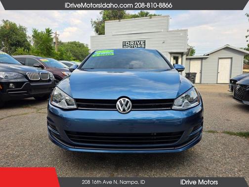 Blue 2015 Volkswagen Golf TSI S 2-Door