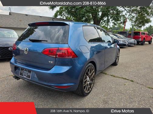 Blue 2015 Volkswagen Golf TSI S 2-Door