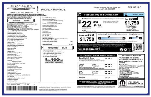 2019 Chrysler Pacifica Touring L