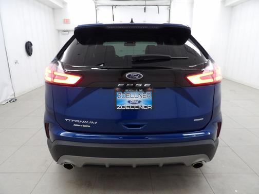 Atlas Blue Metallic 2024 Ford Edge Titanium
