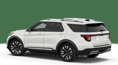 Star White Metallic Tri-Coat 2026 Ford Explorer Platinum