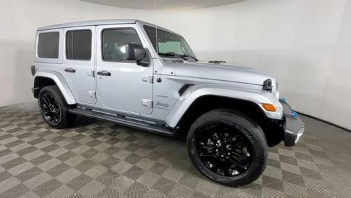 Silver Zynith Clearcoat 2023 Jeep Wrangler 4xe Sahara