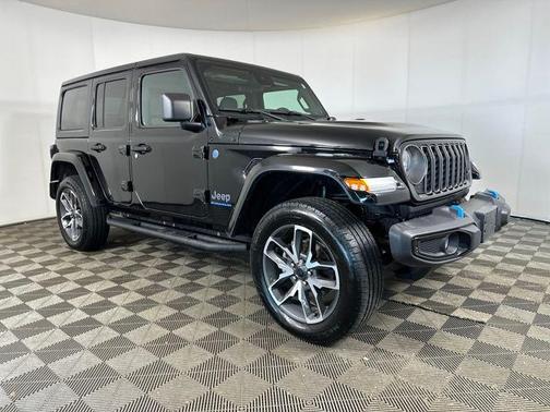 Black Clearcoat 2024 Jeep Wrangler 4xe Sport S