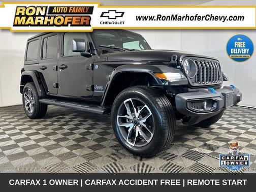 Black Clearcoat 2024 Jeep Wrangler 4xe Sport S