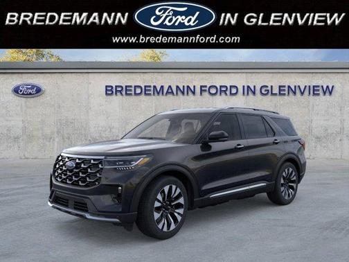 Agate Black Metallic 2026 Ford Explorer Platinum