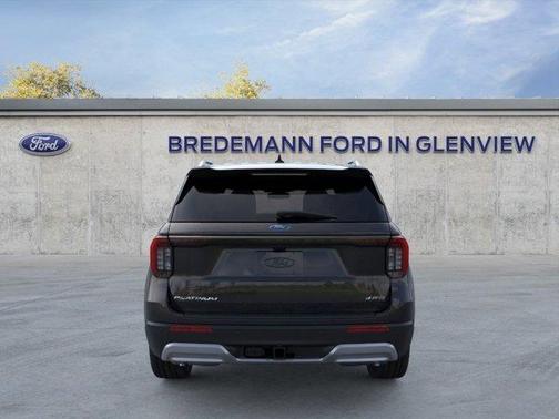 Agate Black Metallic 2026 Ford Explorer Platinum