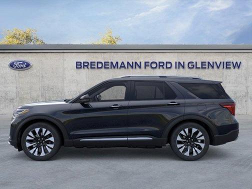 Agate Black Metallic 2026 Ford Explorer Platinum