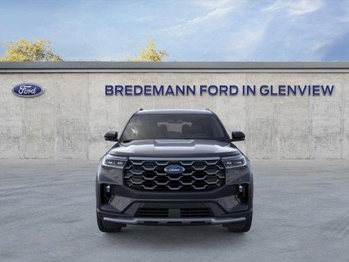Agate Black Metallic 2026 Ford Explorer Platinum