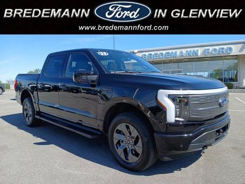 Agate Black 2023 Ford F-150 Lightning LARIAT