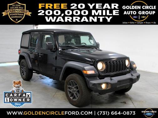 Black Clearcoat 2024 Jeep Wrangler Sport S