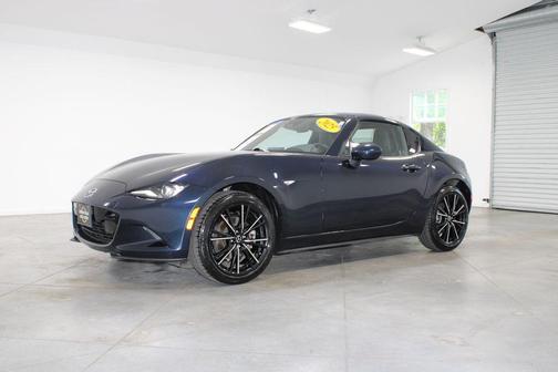 Deep Crystal Blue Mica 2025 Mazda MX-5 Miata RF Grand Touring