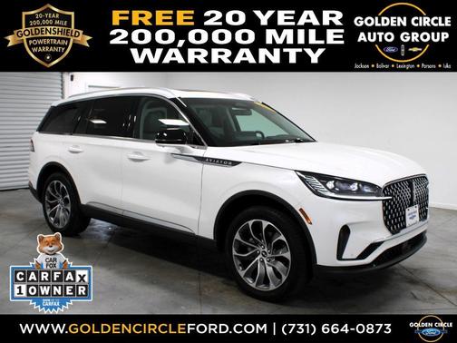Pristine White Metallic Tri-Coat 2025 Lincoln Aviator Reserve AWD