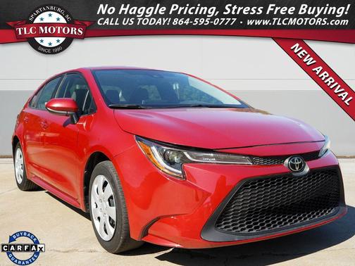 Barcelona Red Metallic 2021 Toyota Corolla LE