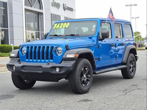 Hydro Blue Pearlcoat 2022 Jeep Wrangler Unlimited Sport