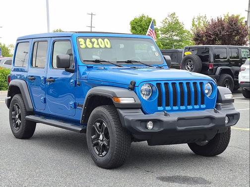 Hydro Blue Pearlcoat 2022 Jeep Wrangler Unlimited Sport