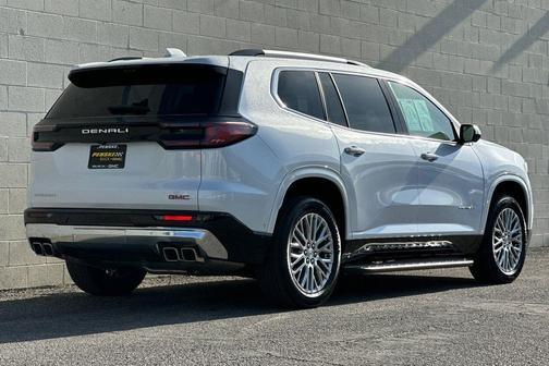 White Frost Tricoat 2025 GMC Acadia Denali