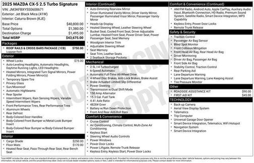 2025 Mazda CX-5 2.5 Turbo Signature