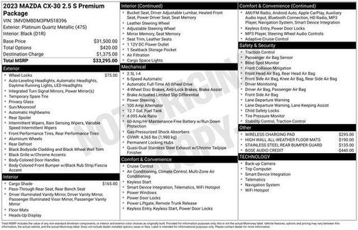 2023 Mazda CX-30 Premium Package