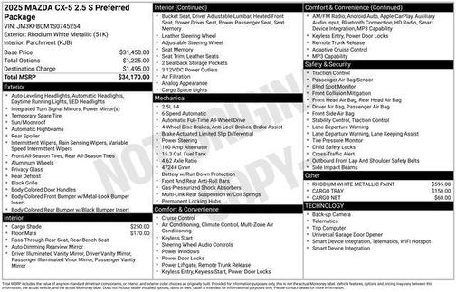 2025 Mazda CX-5 2.5 S Preferred Package