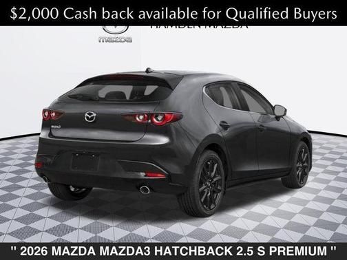 Machine Gray Metallic 2026 Mazda Mazda3 FWD w/Premium Package