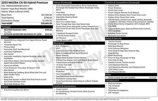 2025 Mazda CX-50 
