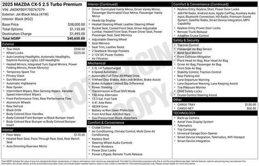 2025 Mazda CX-5 2.5 Turbo Premium Package