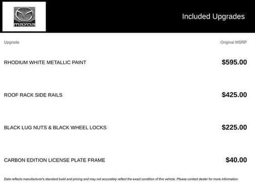 Rhodium White Metallic 2024 Mazda CX-5 Carbon Edition
