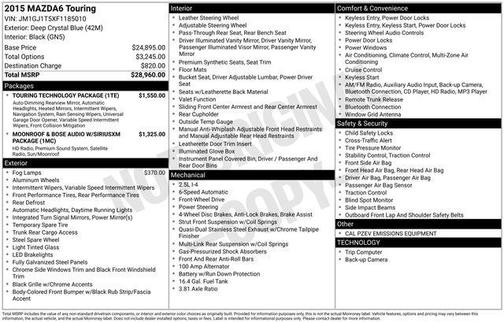 2015 Mazda Mazda6 i Touring